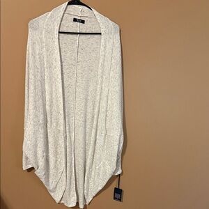 Michael Lauren light gray oversized one size cardigan